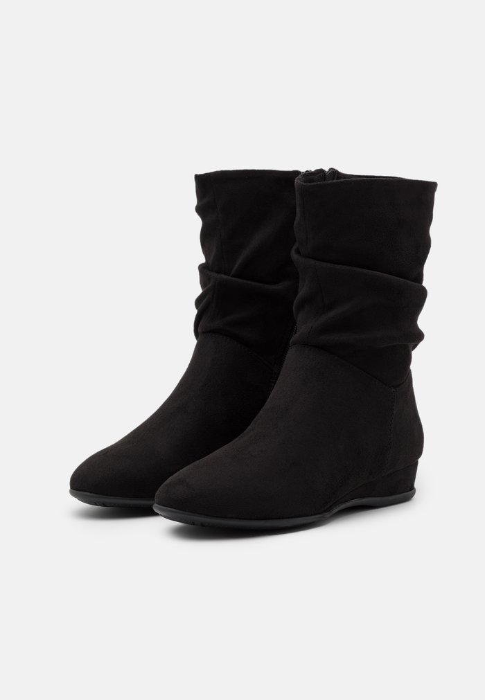 Bottes Anna Field Plates Zip UP Noir Femme | UOZ-2448800